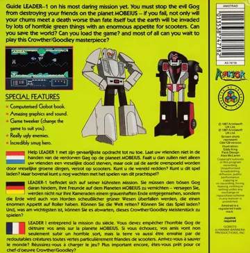 Challenge Of The Gobots (UK) (1987) (Version Basic 1.1) box cover back